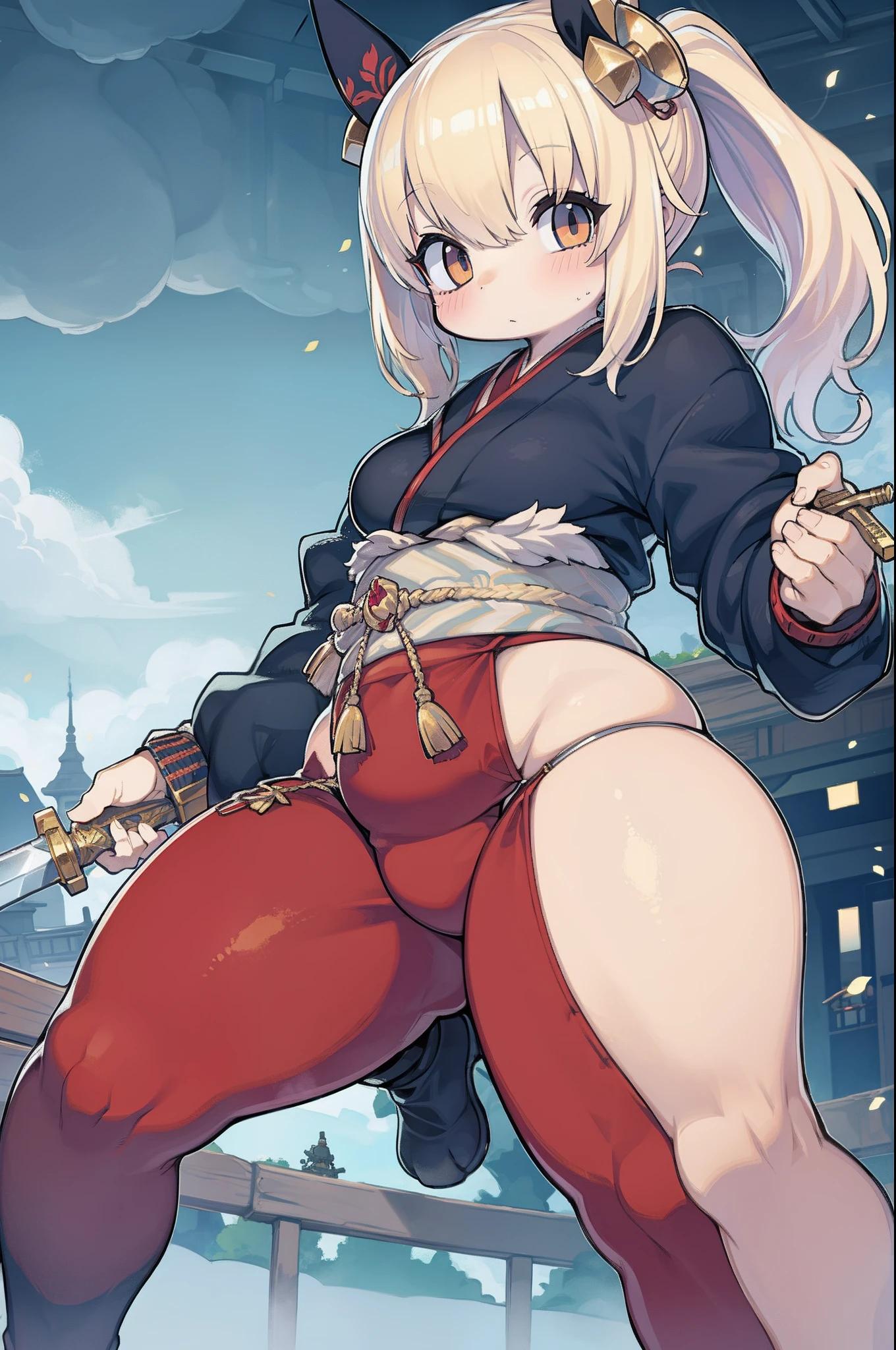 samurais、Wielding a giant sword