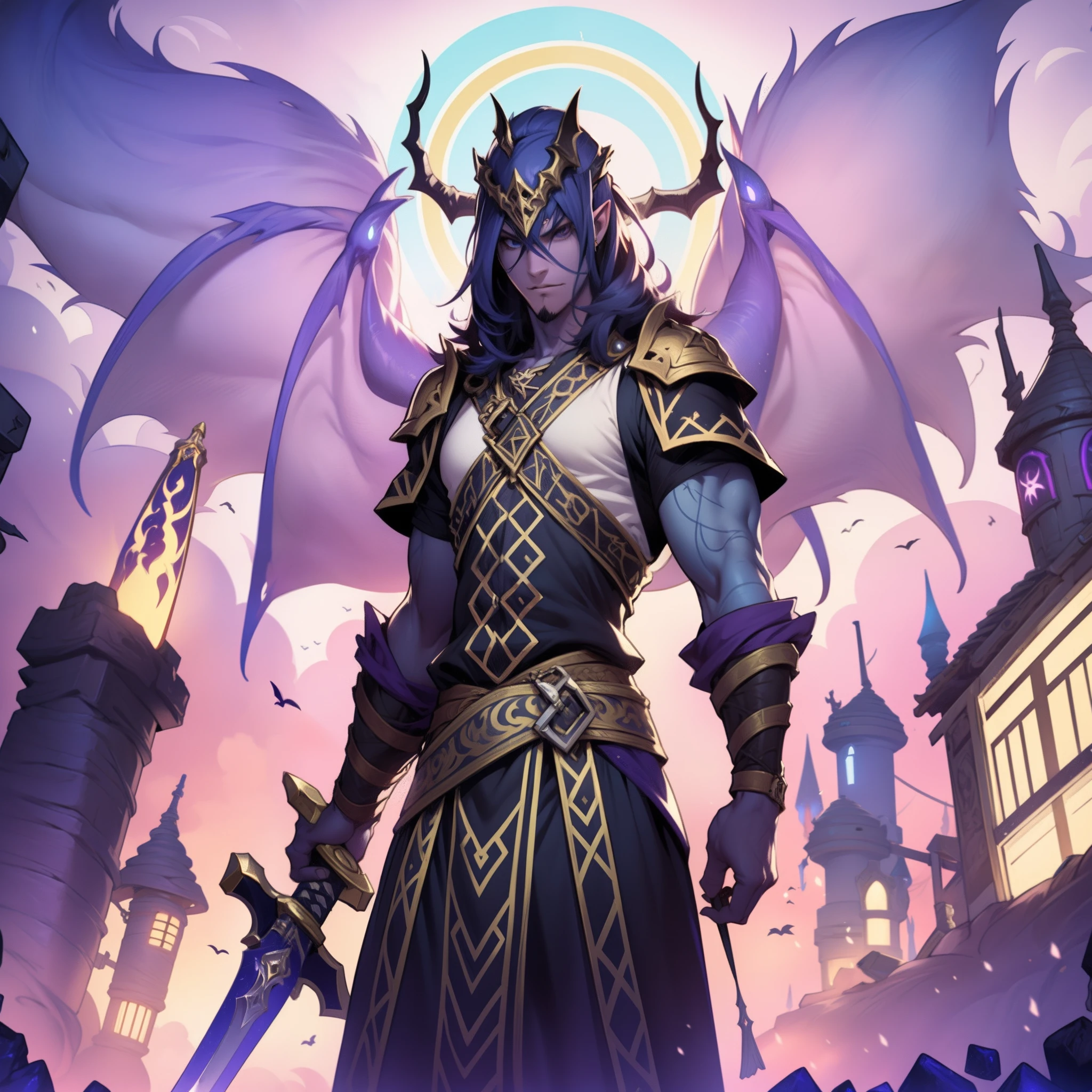 item, demonic sword ,Jack-o'-lanterna,Estilo Cartunesco,Wide angles,icon ,angle of depression ,tmasterpiece,melhor qualidade,ultra-highresolution,3Drenderingof,8k,