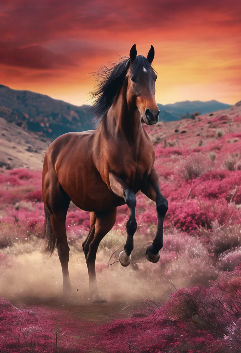 Draw a nice illustration of a horse