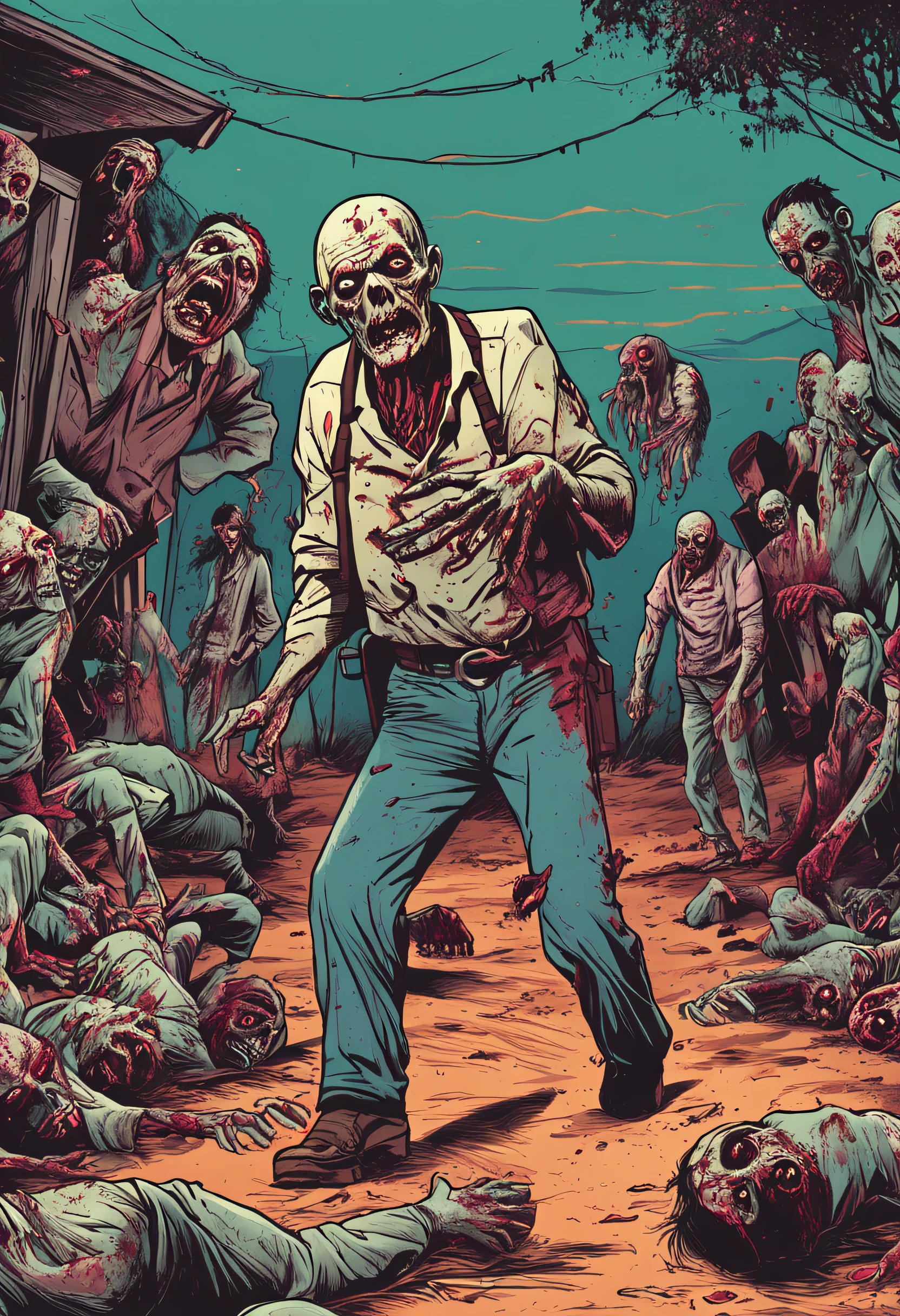 zombie tomando chimas