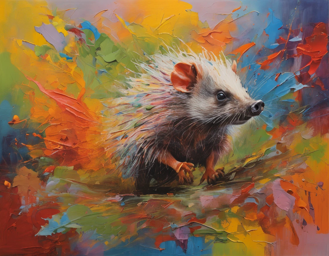 "(Hyper-detailed superhero hedgehog flying around the park)、Main、stylish、Powerful、Vivid coloring"