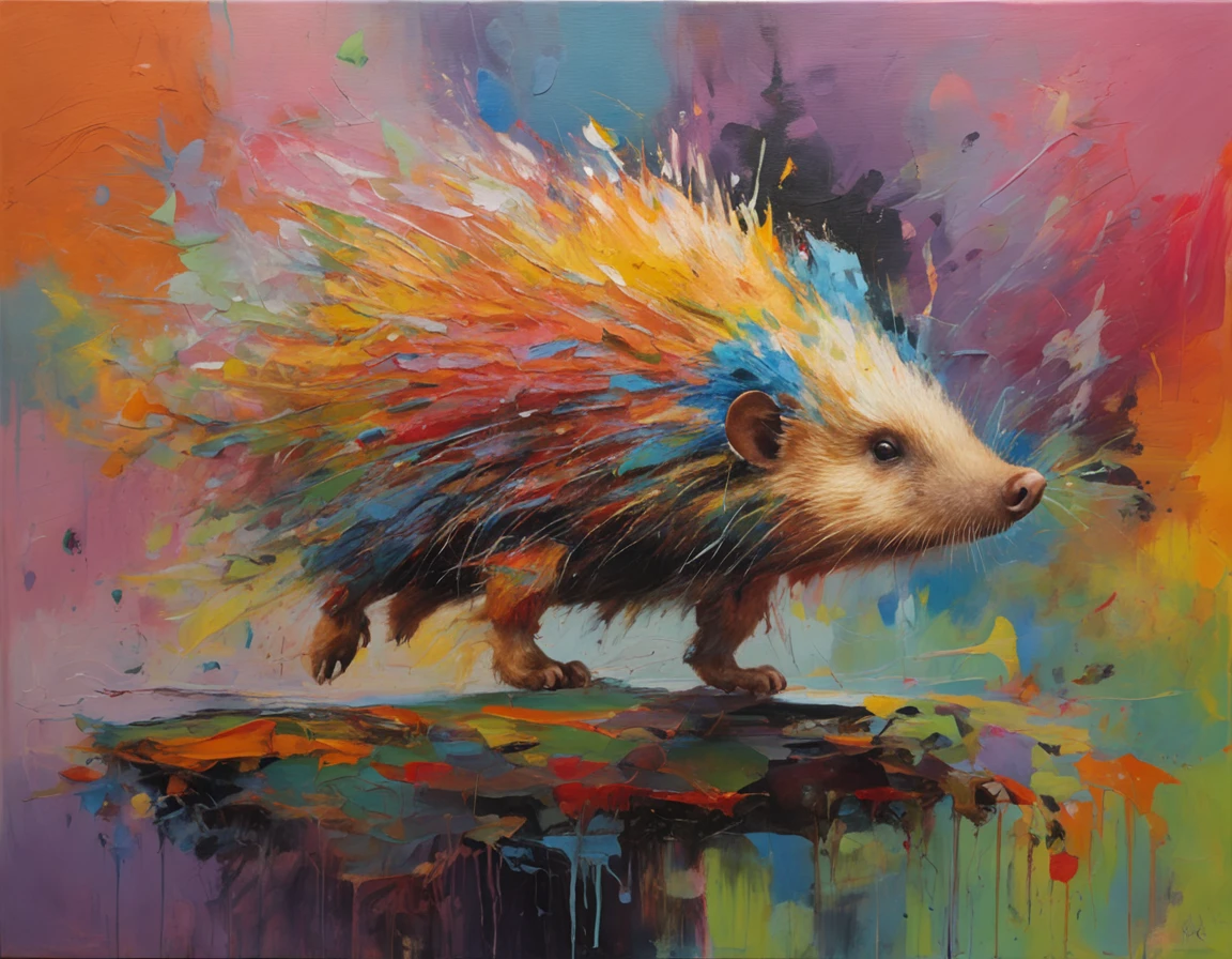 "(Hyper-detailed superhero hedgehog flying around the park)、Main、stylish、Powerful、Vivid coloring"