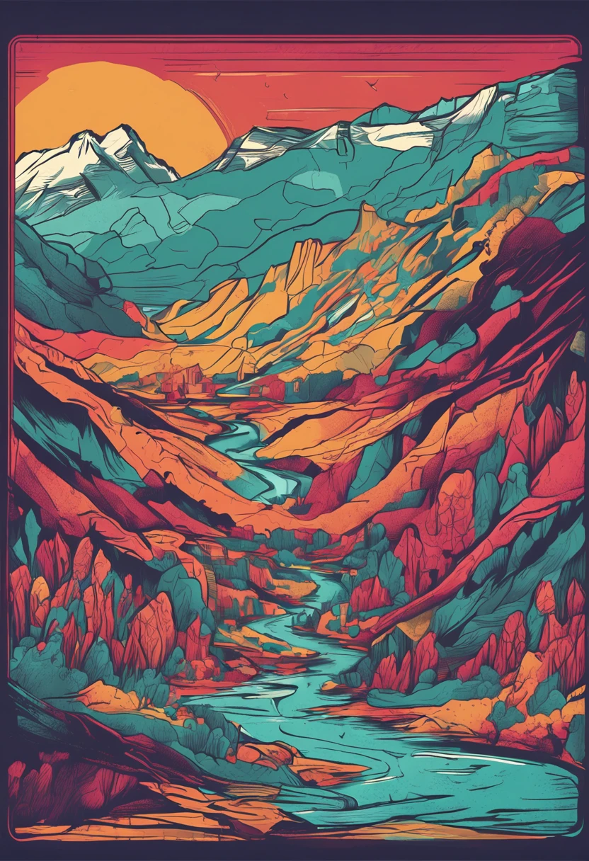 mapa de cores, imagem horizontal