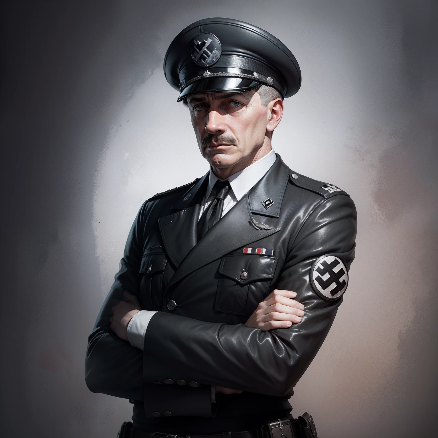 Adolph hitler wearing a kippah, concept art, 4k