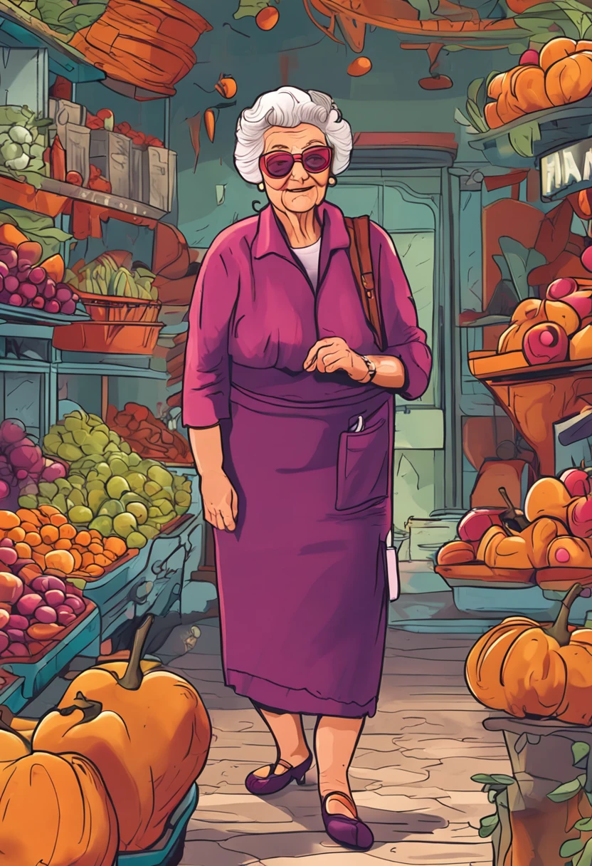 Grandma who looks good with pickled plums