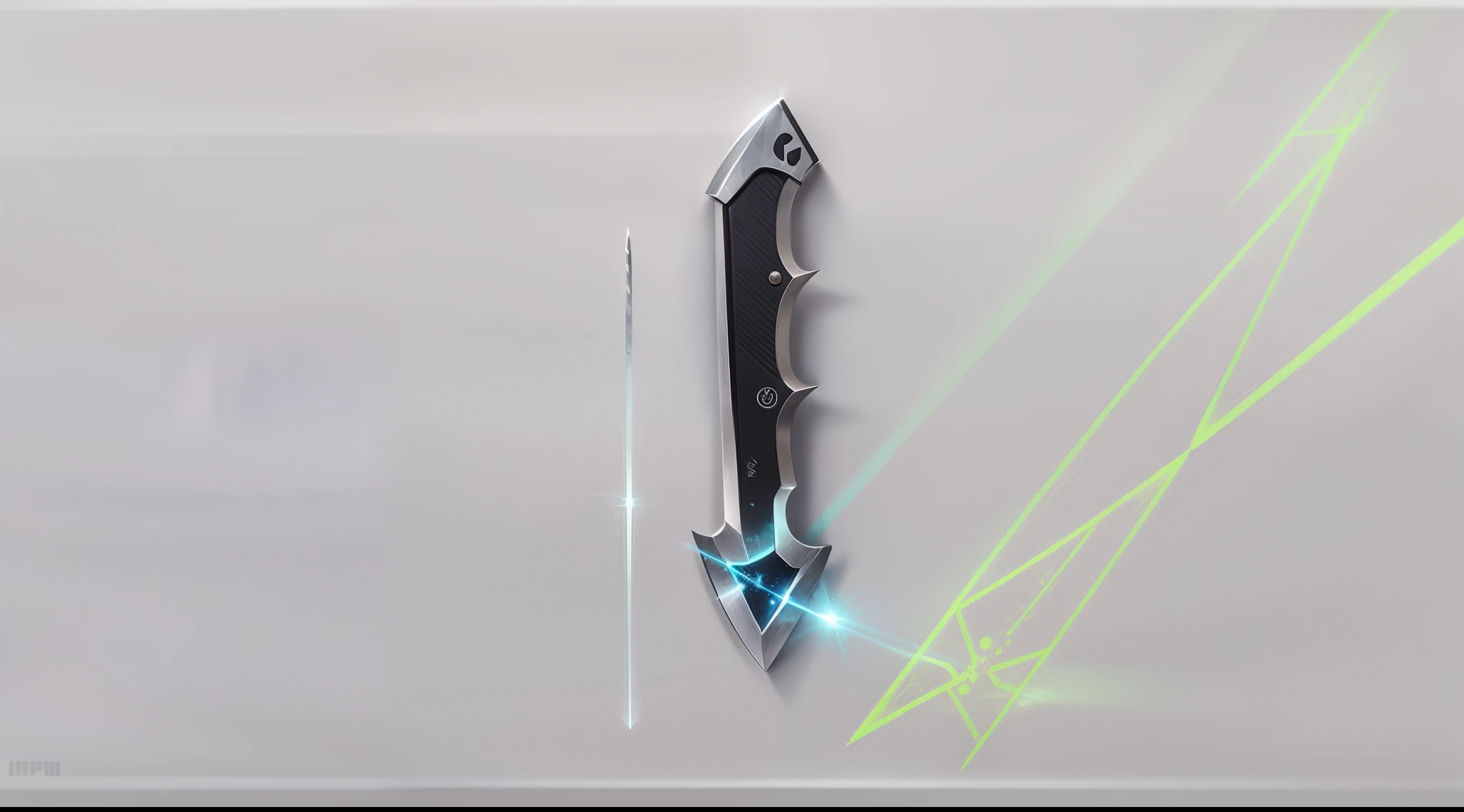 Knife, laser, symbol X