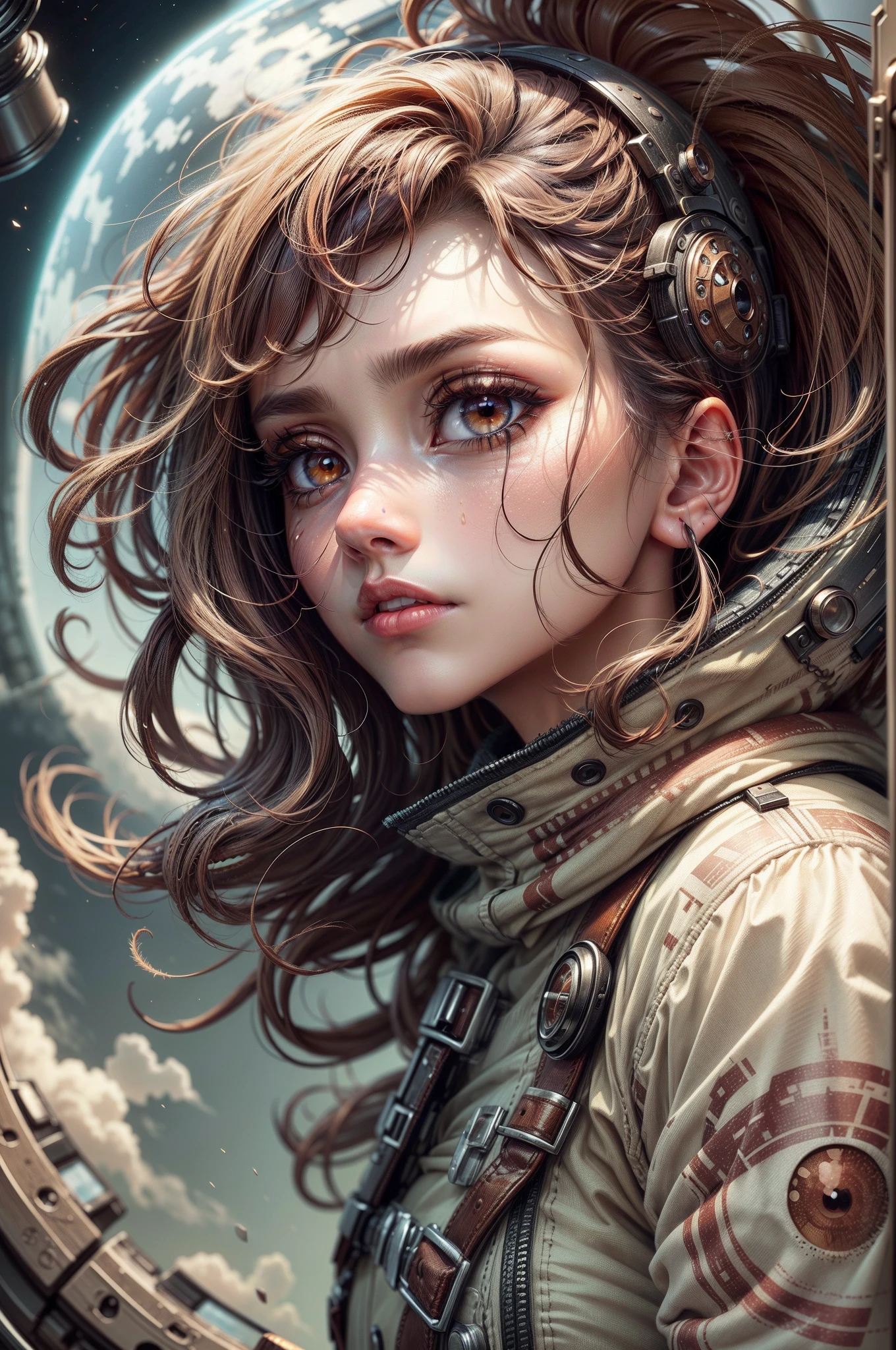 beautiful brown eye ,