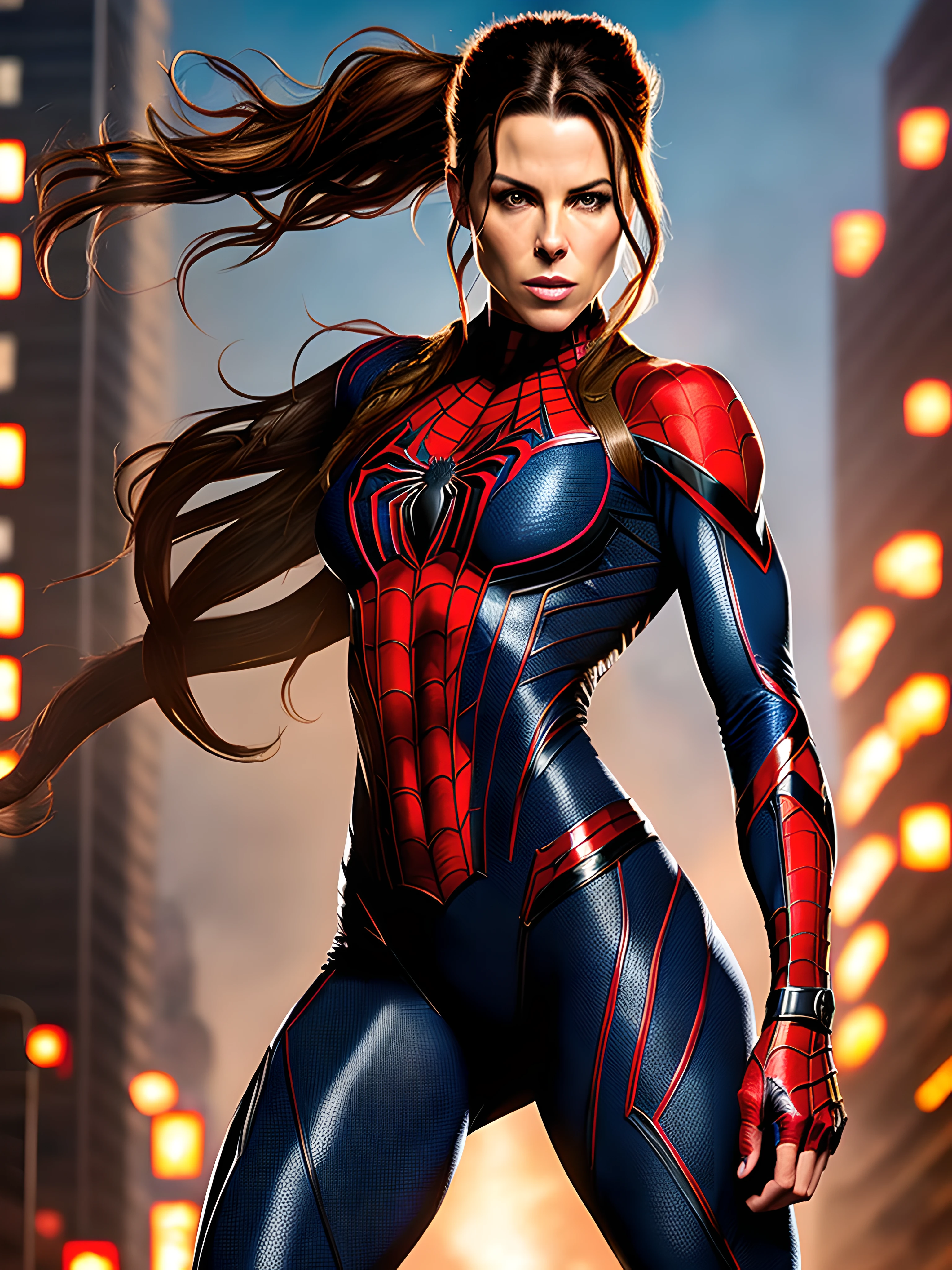 Spider woman cool pose