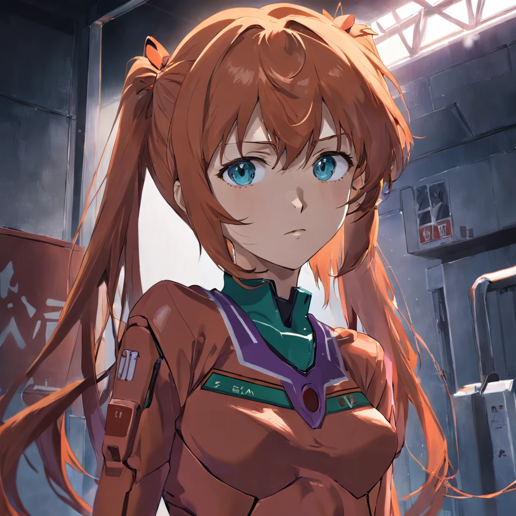 woman, evangelion, asuka, school clothes