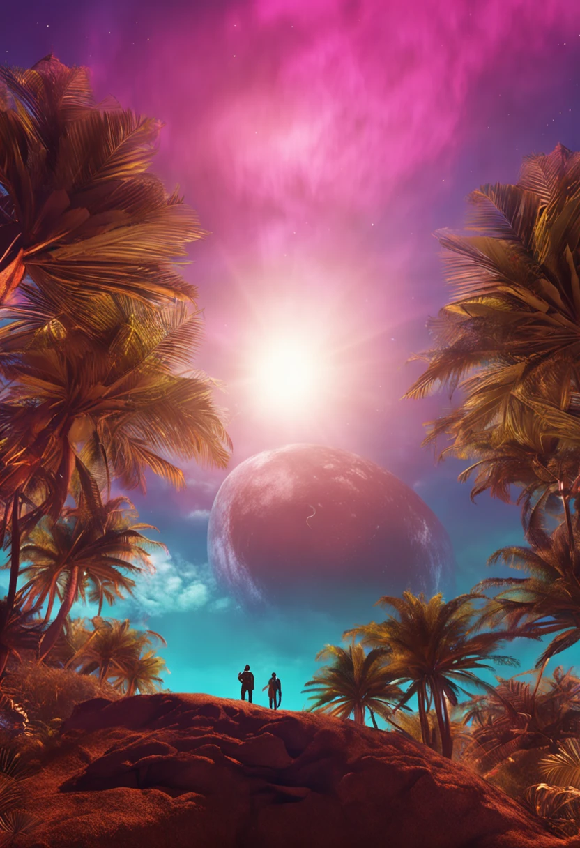 a uma das arvores mais linda do mundo,a cinematic illumination of the sun