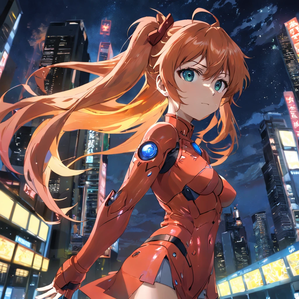 girl, asuka_langley, milf, park, solar ilumination