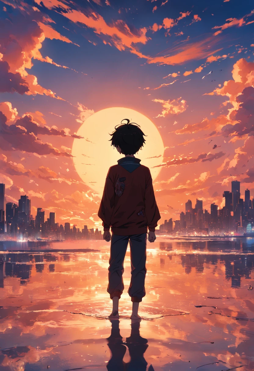 sunset boy back dream freedom beautiful world aesthetic
