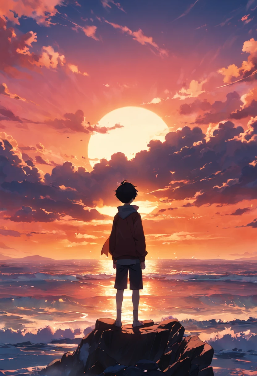 sunset boy back dream freedom beautiful world aesthetic