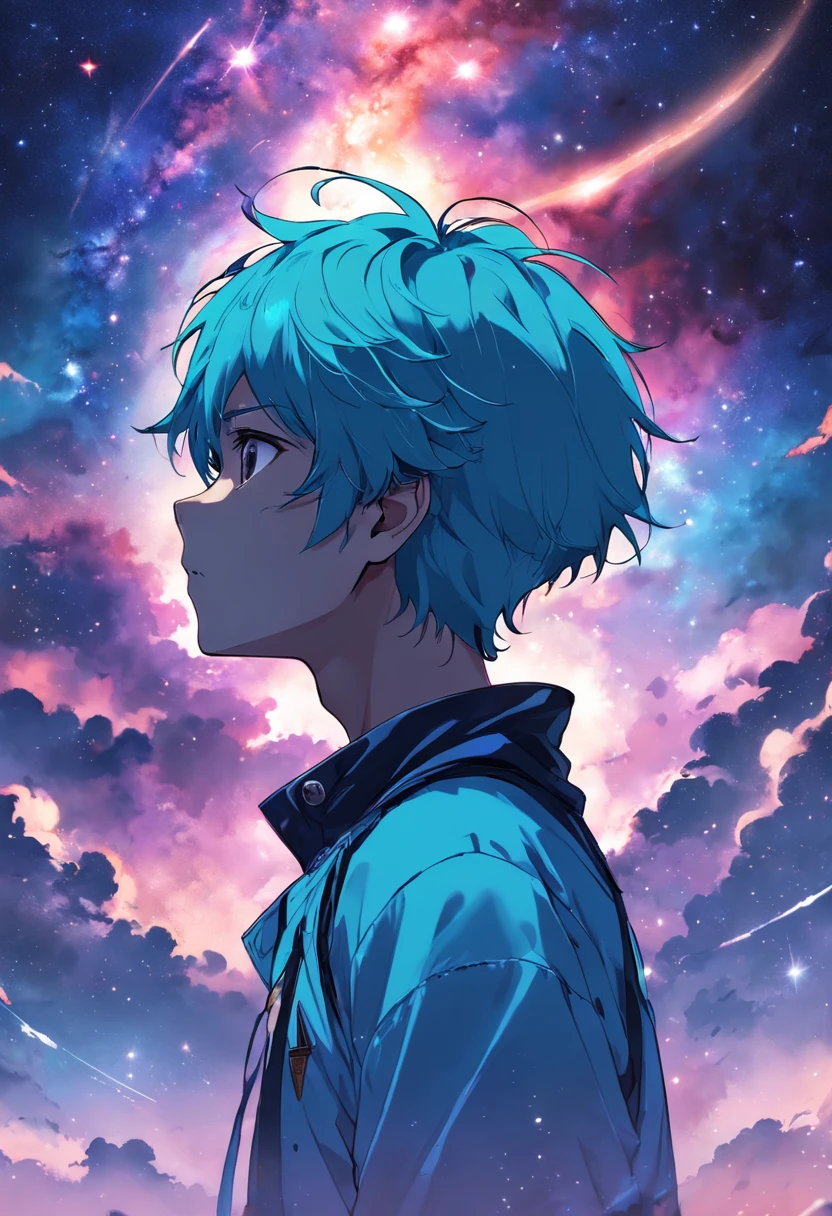 Galaxy Boy Back Dream Freedom Quiet Aesthetics