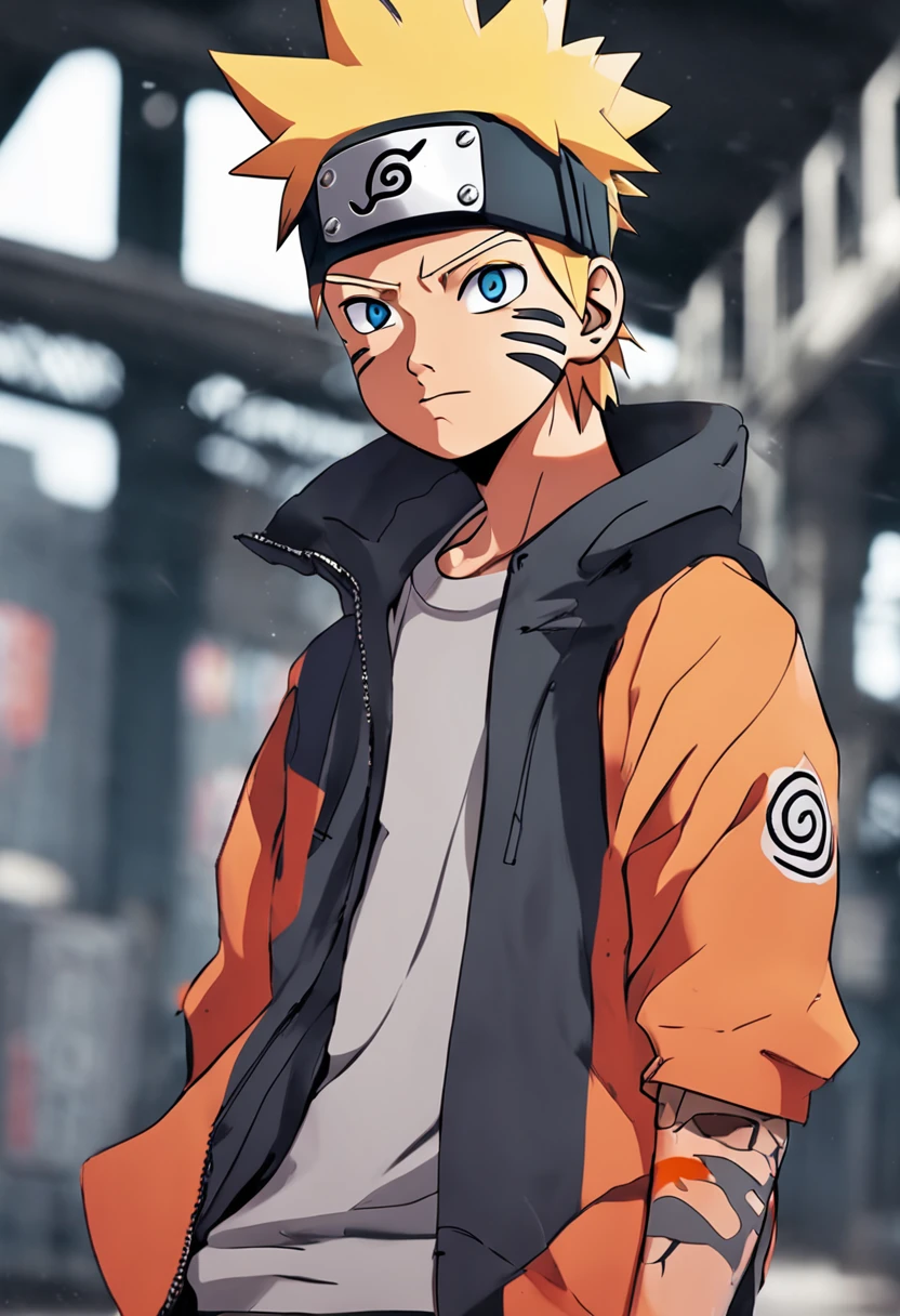 Naruto in streetwear style