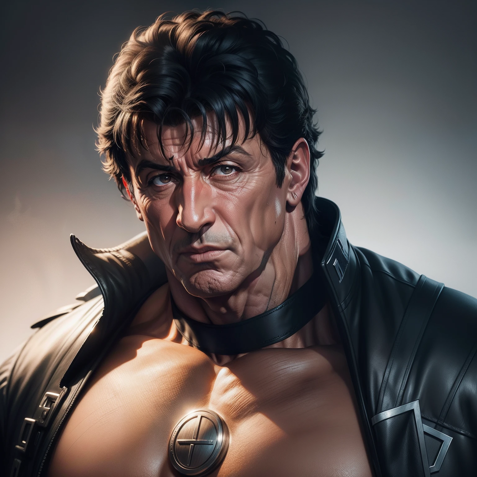 Sylvester Stallone Picking his nose, concept art, 4k