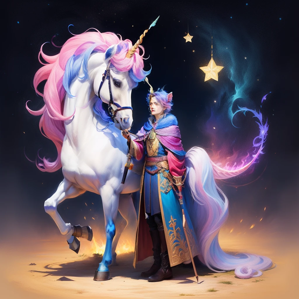 A brixo holding An oak wand with unicorn tail