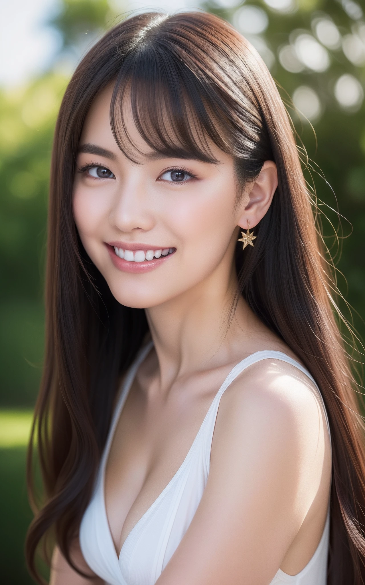 ((top-quality、in 8K、​masterpiece:1.3、超A high resolution))、(Clear focus:1.2)、girl with、1 persons、20yr old、light skinned、Full body、Looking back、frombelow、(looking in camera:1.1)、detailed hairs、dark brown  hair、Fishtail、(Detailed fabrics、bodycon dress:1.uper fine face、Detailed skin、A detailed eye、Narrow-eyed、Moist eyes、Clear eyes、二重まぶた、Reddish cheeks、Burning cheeks、Wearing makeup、Sweating、Lust skin、glowy skin、Shine skin、Shaded skin、Detailed lips、Apply lipstick、ruddy lips、Wrinkled lips、(Laughing:1.2)、(Large breasts:EAK、(细致背景、concert hall:1.3)、Natural lighting、wakame、wakame、wakame、wakame、wakame、wakame、wakame、wakame、wakame、wakame、wakame、wakame、wakame、wakame、wakame、wakame、wakame、wakame、wakame、wakame、wakame、wakame、wakame、wakame、wakame