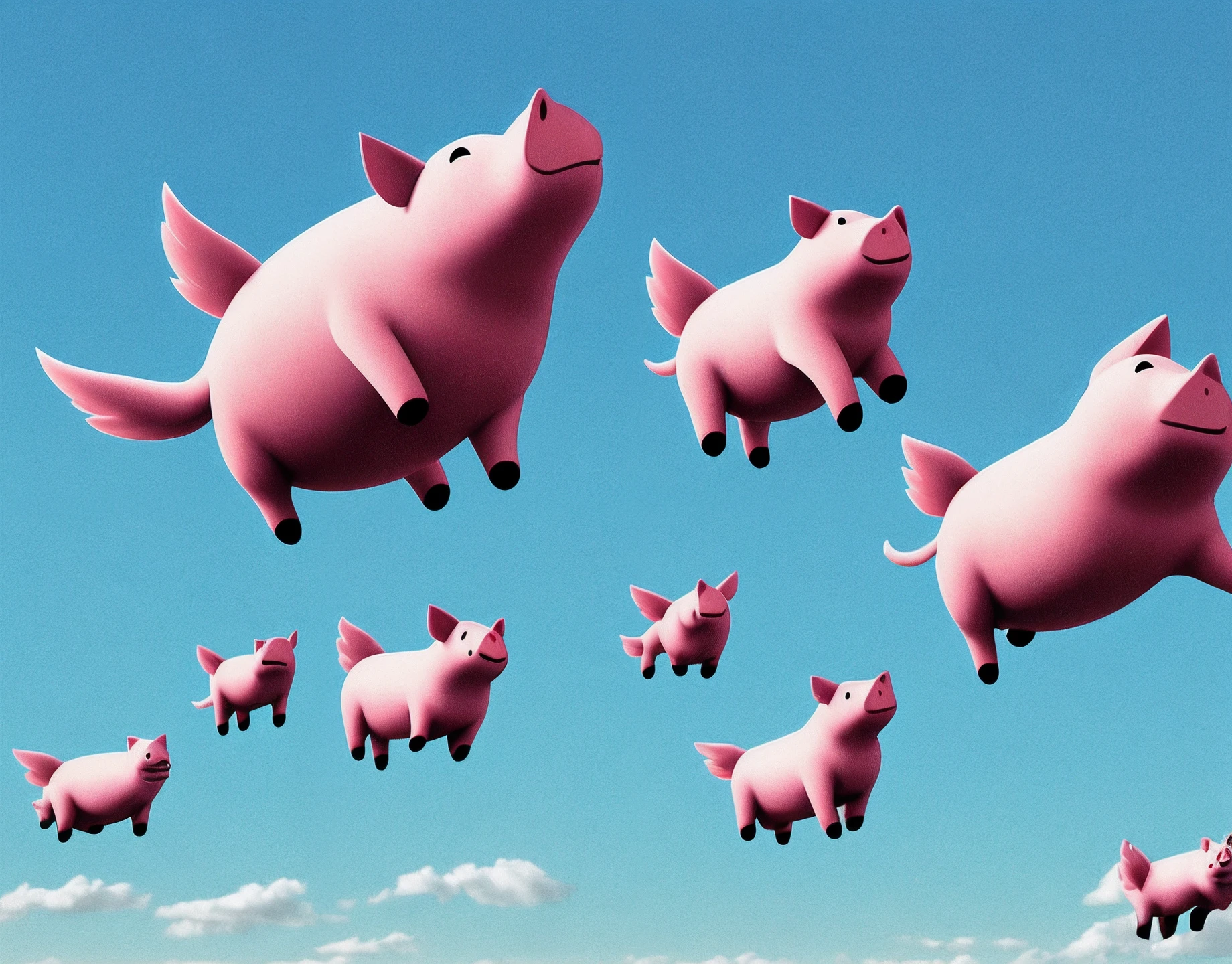 Flying pigs