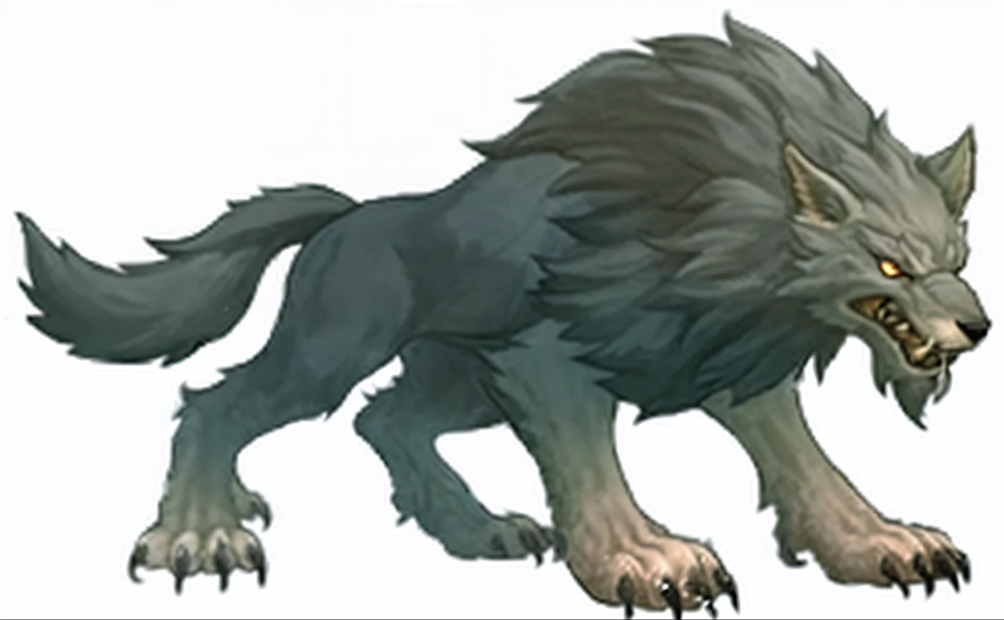 Close-up of furry animal on black background, dire wolf, manticore, fenrir, a minotaur wolf, 2 d full body lion, werecreature?, lion, lord of beasts, demon-fang gnoll, gnoll, beast, werecreature, werewolf”, giant ethereal creature, large wolf, anthropomorphic wolf male, a Dog