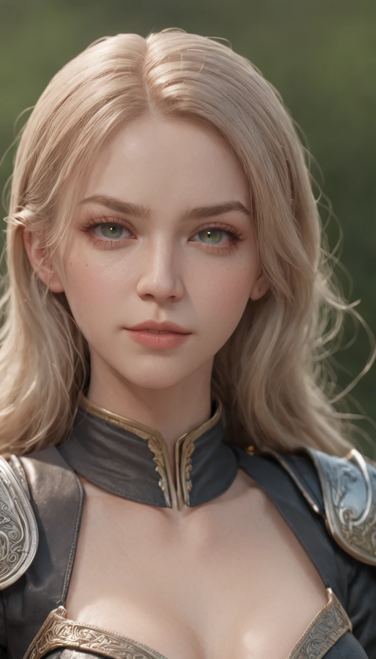 (masterpiece, best quality:1.4), (standing:1.4), (full body:1.2), on a green field, clare claymore, grey eyes, armor, bodysuit, blonde hair , sexy smile, 1girl, beautiful face, (highly detailed face), highly detailed eyes, highly detailed skin, skin pores, subsurface scattering, realistic pupils, medium breast, full face blush, full lips, detailed background, depth of field, volumetric lighting, sharp focus, absurdres, realistic proportions, good anatomy, (realistic, hyperrealistic:1.4), 16k hdr,