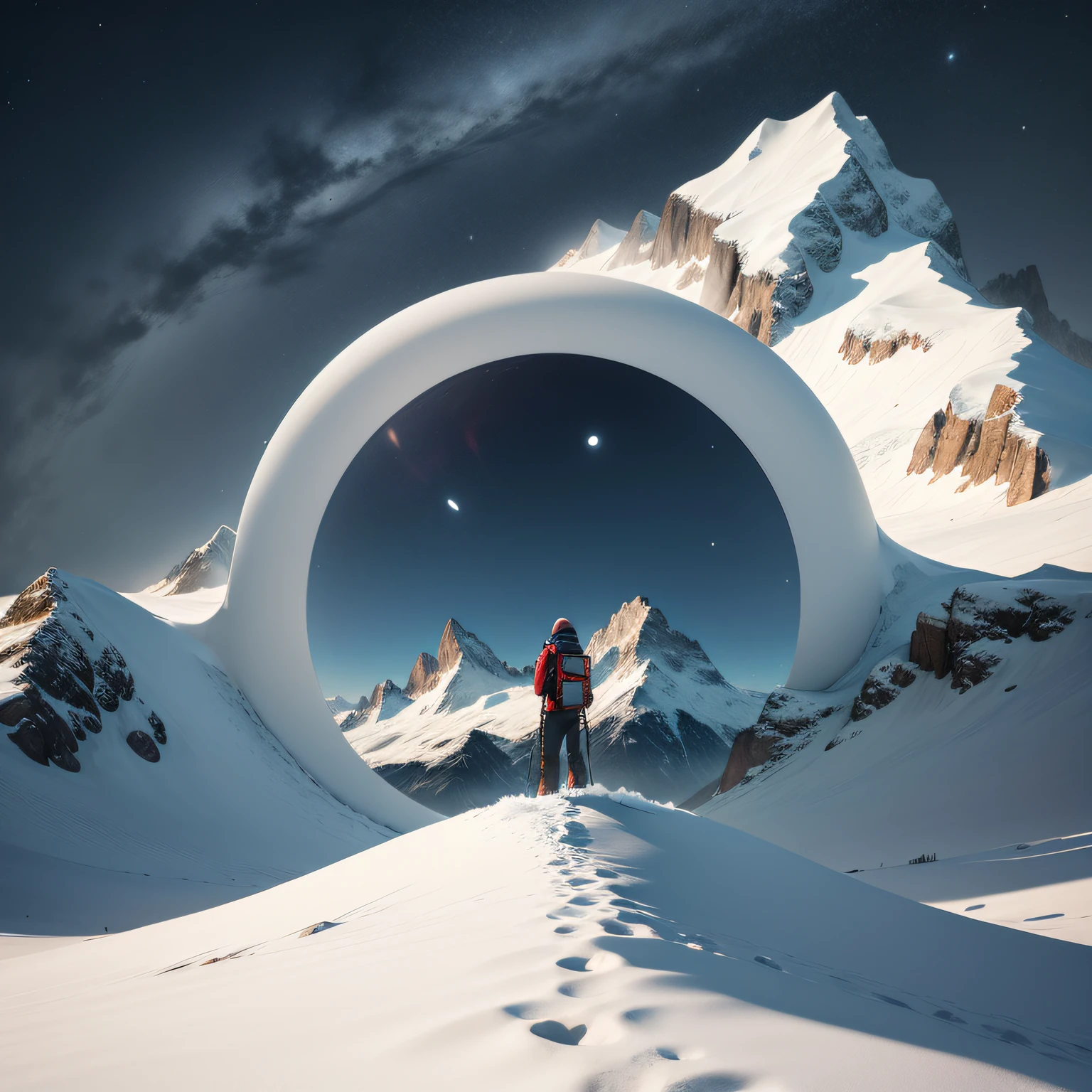logotipo para empresa, pequeno, with space to write in the middle, montanhas, swiss alps
