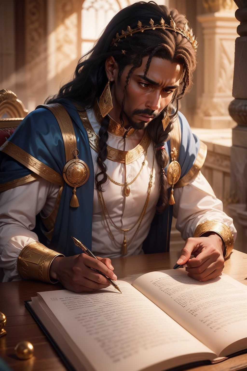 Solomon's anticipation: Delve into King Solomon's perspective as he receives news of Queen Makeda's impending visit. How does he prepare for her arrival, and what are his thoughts on the opportunity to exchange knowledge with a distant queen?