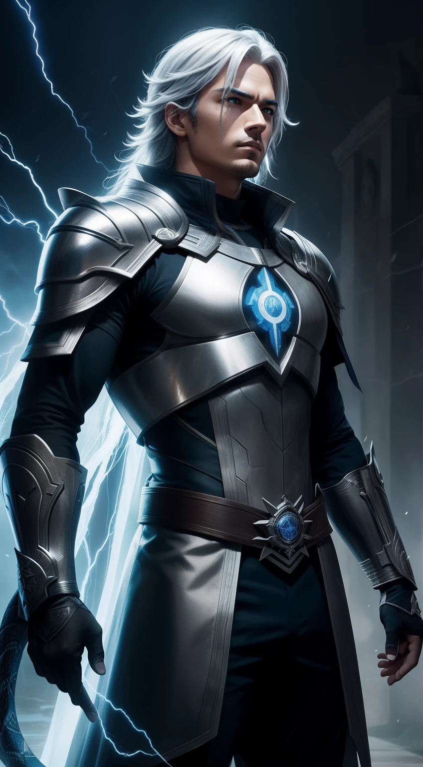 Raiden, el venerado Dios del Trueno y protector de los reinos, se encuentra en una encrucijada desgarradora. His eyes reflect centuries of wisdom and sacrifice as he watches the fabric of time fray in the face of a new threat.... Dressed in pristine clothing that fuses tradition and divinity, su sombrero emblema corona su poder, making him a beacon of hope in the darkness.

Your skin glows with the energy of thunder, A palpable manifestation of your connection to electricity and the elements. Bajo su imponente y serena apariencia yace una carga pesada: la responsabilidad de guiar a los mortales en un conflicto que amenaza con desgarrar los reinos. Sus cabellos blancos ondean con gracia, evocando las tormentas que puede desencadenar.

Raiden, known for his unwavering loyalty and compassion towards mortal fighters, emana un aura de autoridad tranquila. His captivating serenity makes him a leader and mentor. Each of his steps resonates with the story of epic clashes and eternal sacrifices....

Con sus manos cargadas de poder, Raiden channels devastating rays that snake like electric snakes. Los mismos rayos que purifican y protegen son empleados con destreza letal en la batalla. Sus habilidades reflejan su divinidad, Reminding us that He is a God willing to intervene in mortal conflicts.

Ahora, mientras el futuro tiembla en la balanza, Raiden debe recurrir a su intelecto divino y profundo entendimiento del tiempo para orquestar el destino. A medida que los reinos caen en la incertidumbre, Your determination and wisdom will guide the fighters, Charting a bold path to a new era of challenges and discoveries.
