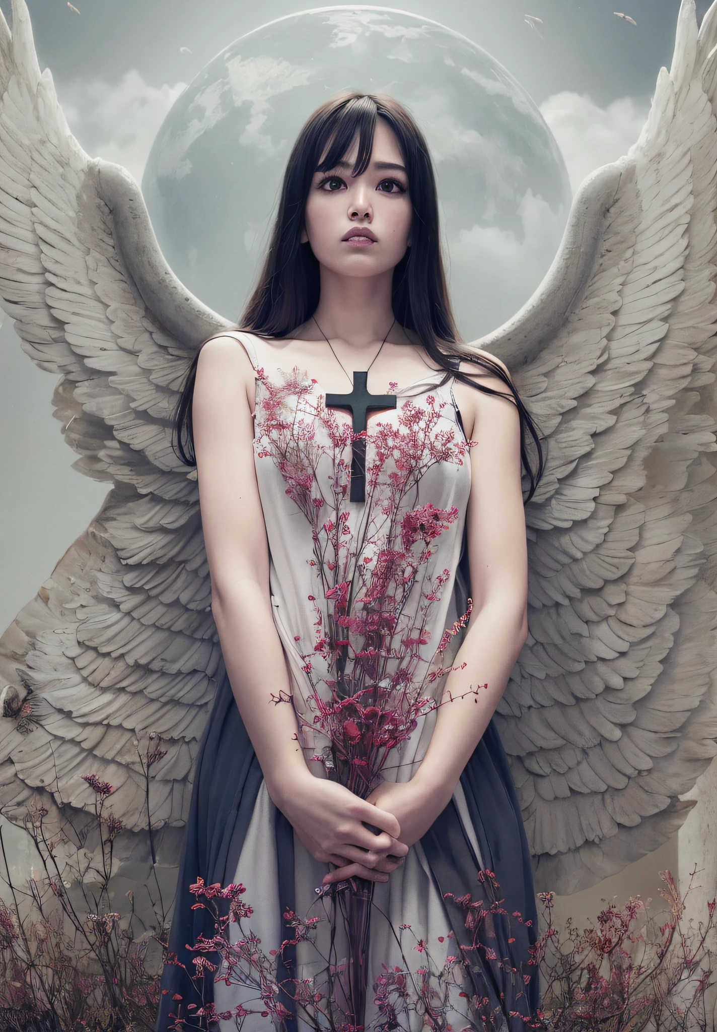 arafed image of a person standing in front of a cross with dead bodys and birds flying around, horror manga, junji ito artwork, ito junji art, subtle junji ito, junji ito style, art style of junji ito, pixivs and junji ito, junji ito undertones, junji ito 4 k, in berserk manga