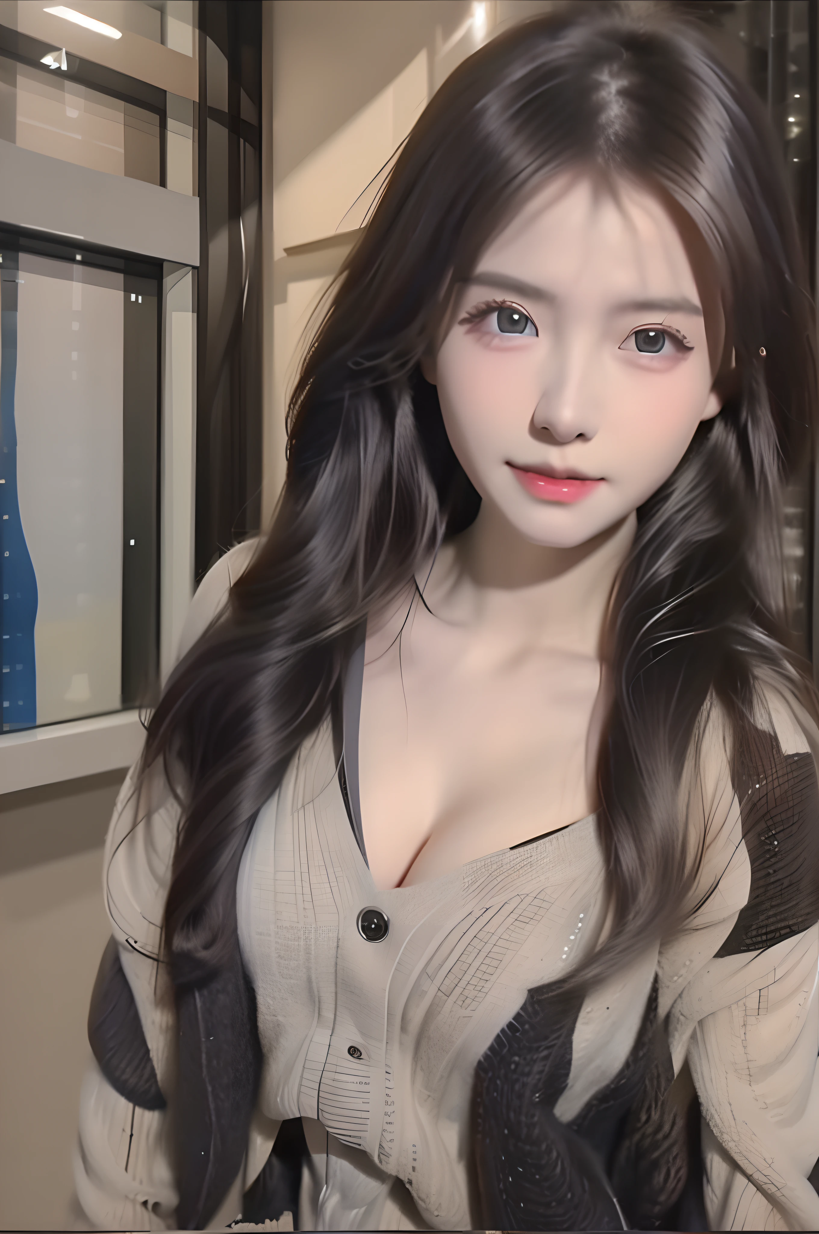 top-quality、8K Masterpiece、超A high resolution、(Photorealsitic:1.3)、Raw photo、1人、silver white hair、glowy skin、1 Cyberpunk Super Beautiful Soldier、((super realistic details))、portlate、globalillumination、Shadow、octan render、8K、ultrasharp、beauty breast、Raw skin is exposed in cleavage、metals、cold color、、highly intricate detail、Realistic light、CGSoation Trends、Beautiful eyes、radiant eyes、Facing the camera、neon details、