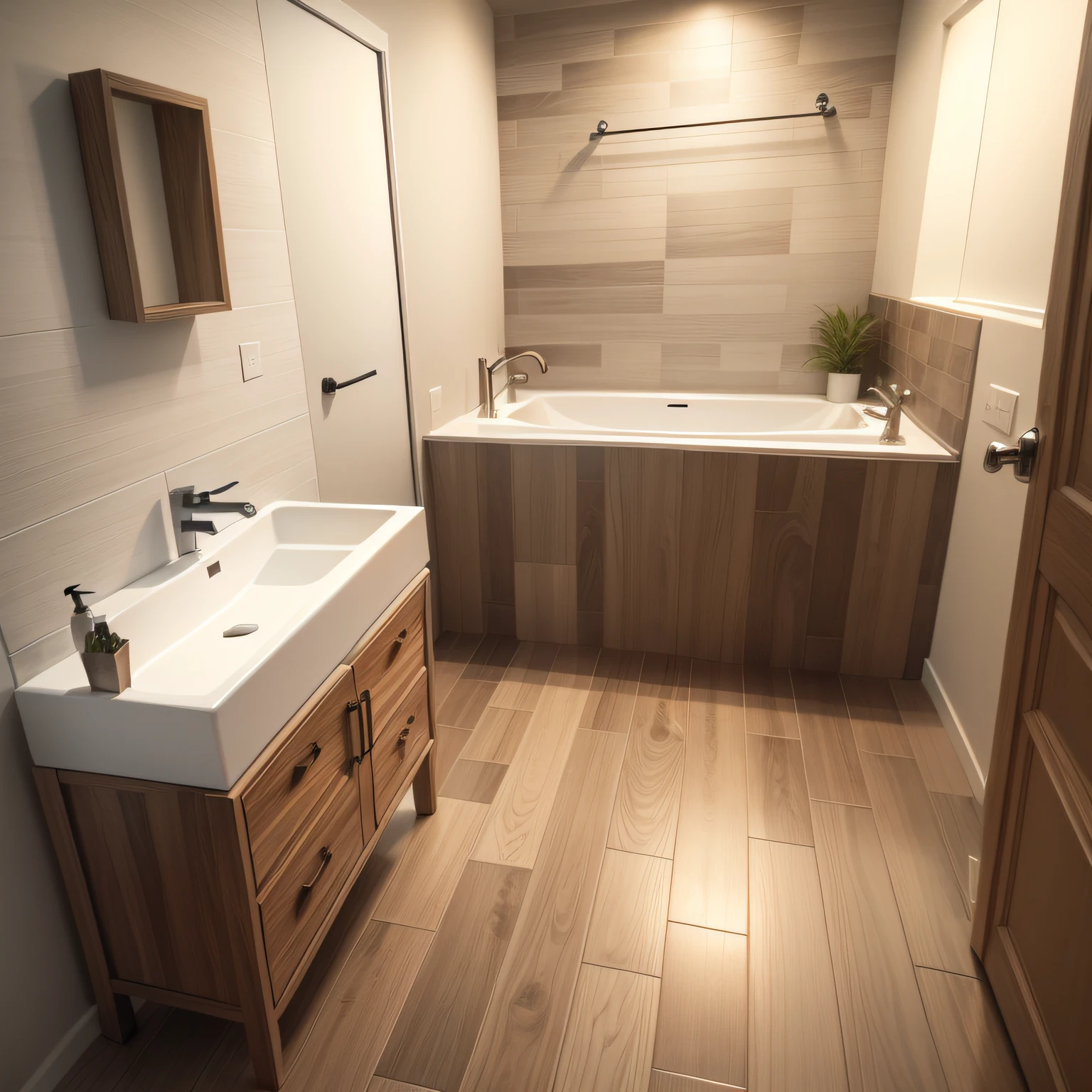 bathroom wood tile with Installing Wood-Look Tiles