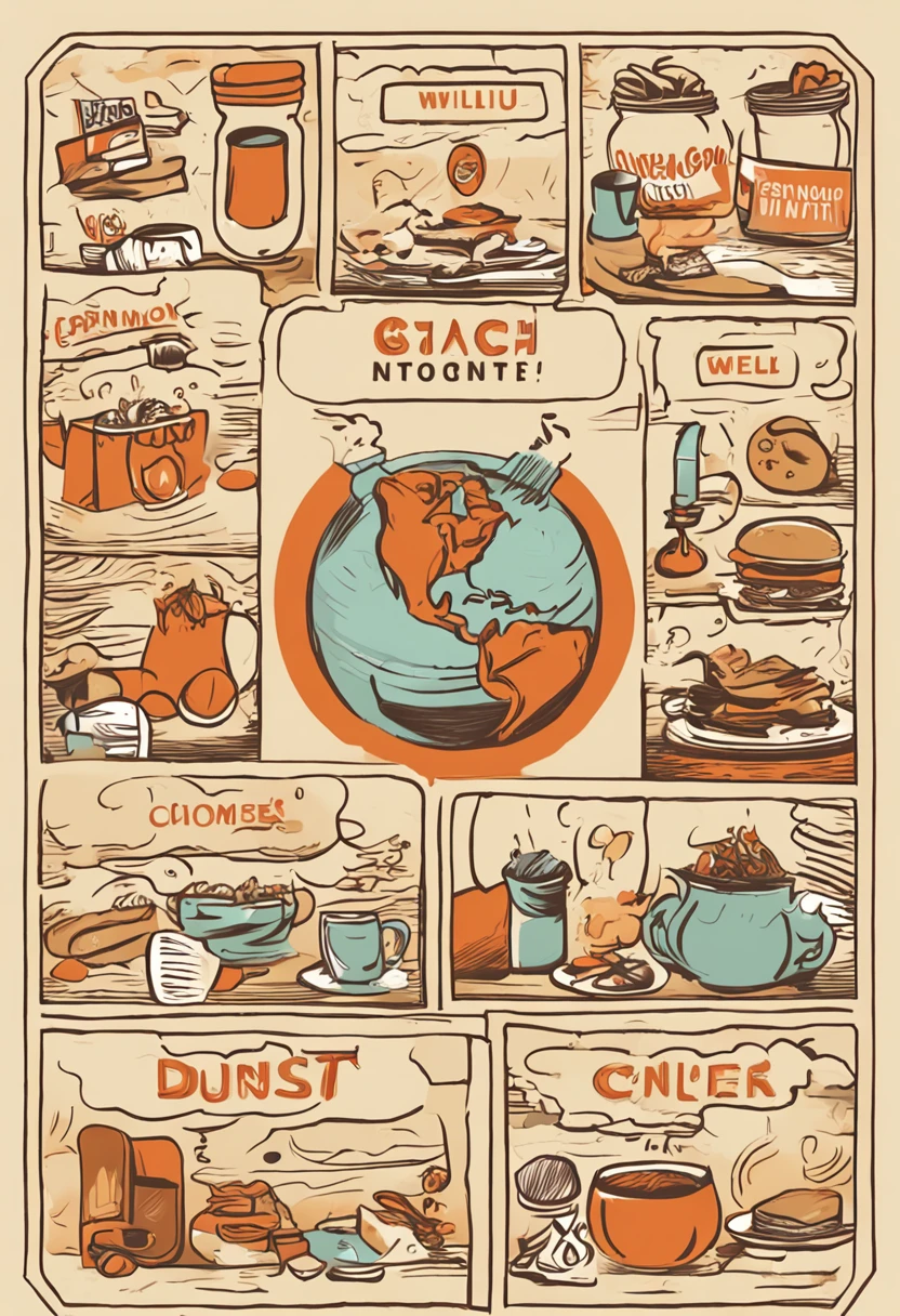 Create a cover image in the style of a criminal investigation board, But with a unique and interesting touch: ova "suspect" It's food! Imagine a wall frame,There are several photos of famous and well-known foods on it, Like a carrot, loaf, an egg, A slice of cheese and a handful of nuts. each "questionable" There is a small detective badge with an identification number. Around food, Placement instructions "crime" Every food is blamed, how to "Instant weight loss myth" Tai "False claims of superpowers".
In the lower-right corner of the image, Add a circle with a magnifying glass, Emphasis on survey methods. Above the circle, Contains text: "Debunking nutrition myths: Suspicious food cases". Use bright, Contrasting colors accentuate visual elements and add a touch of humor to the image, Maintain an intriguing and curious tone. Remember, Images should be consistent with how you communicate, Combine humor and nutritional information in a unique and engaging way.