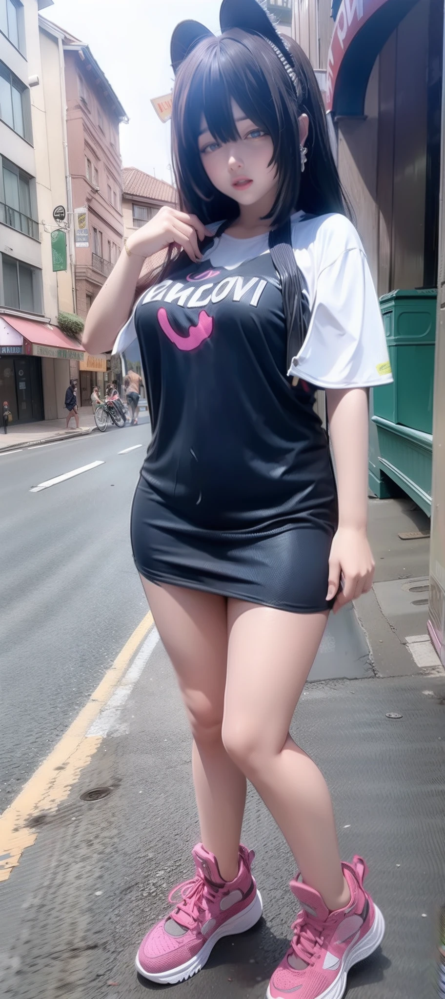 People sing on the streets of big cities