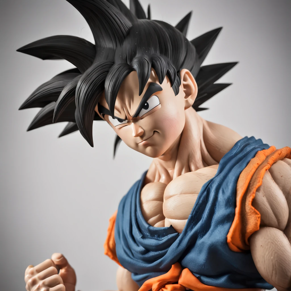 dragon ball, son goku, estilo anime, circulo neon, no fundo galaxia