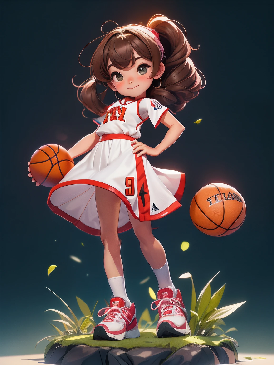 Short-sleeved basketball uniform