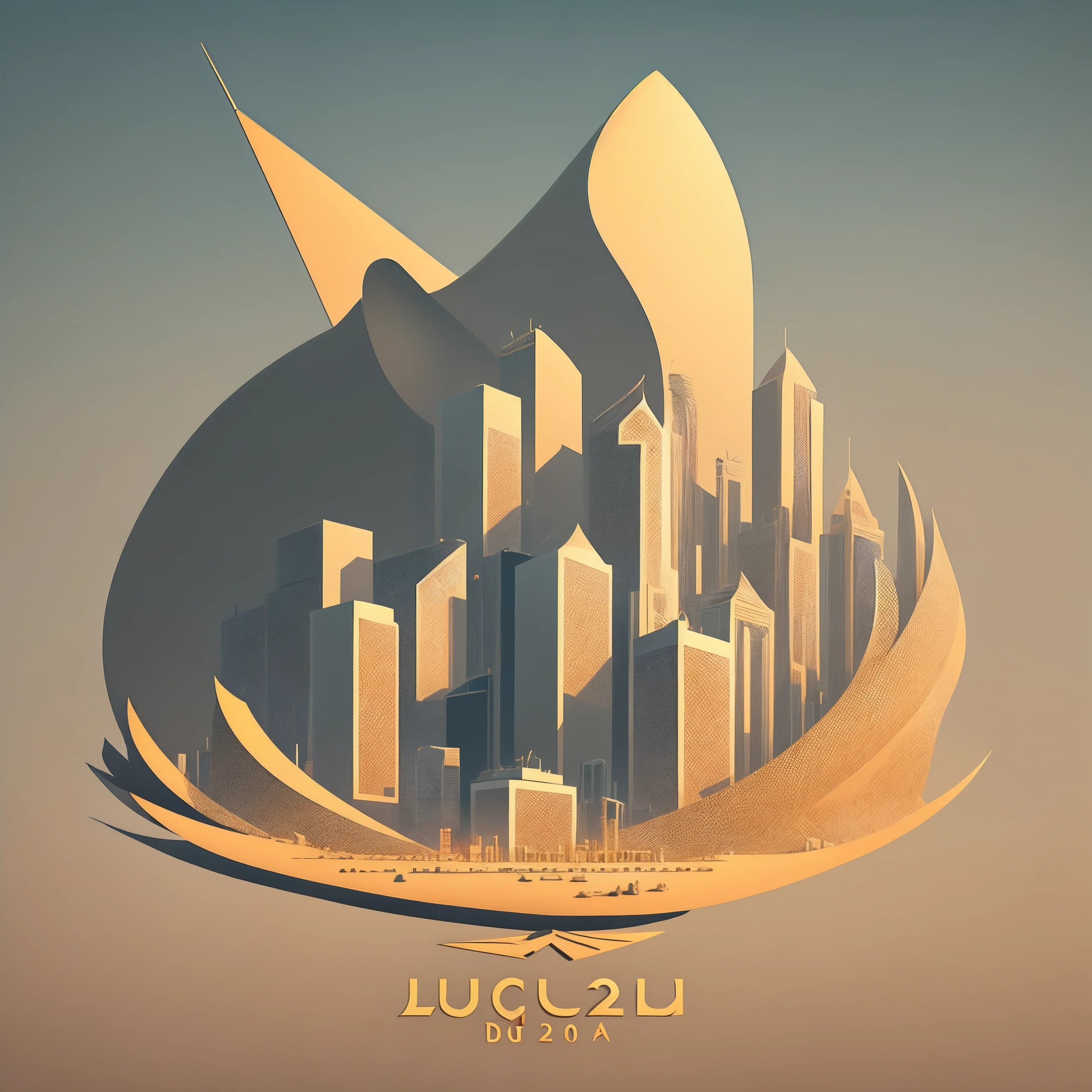 Crie uma logo minimalista com o nome Luci Luci Dubai 2023
