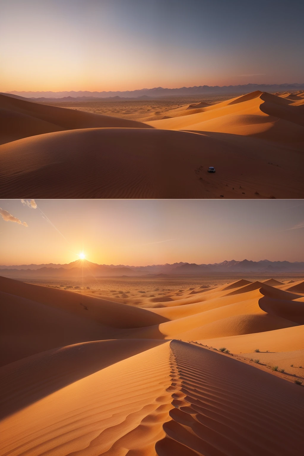 Desert,camelstoe,baiyun,yellow grass,the setting sun