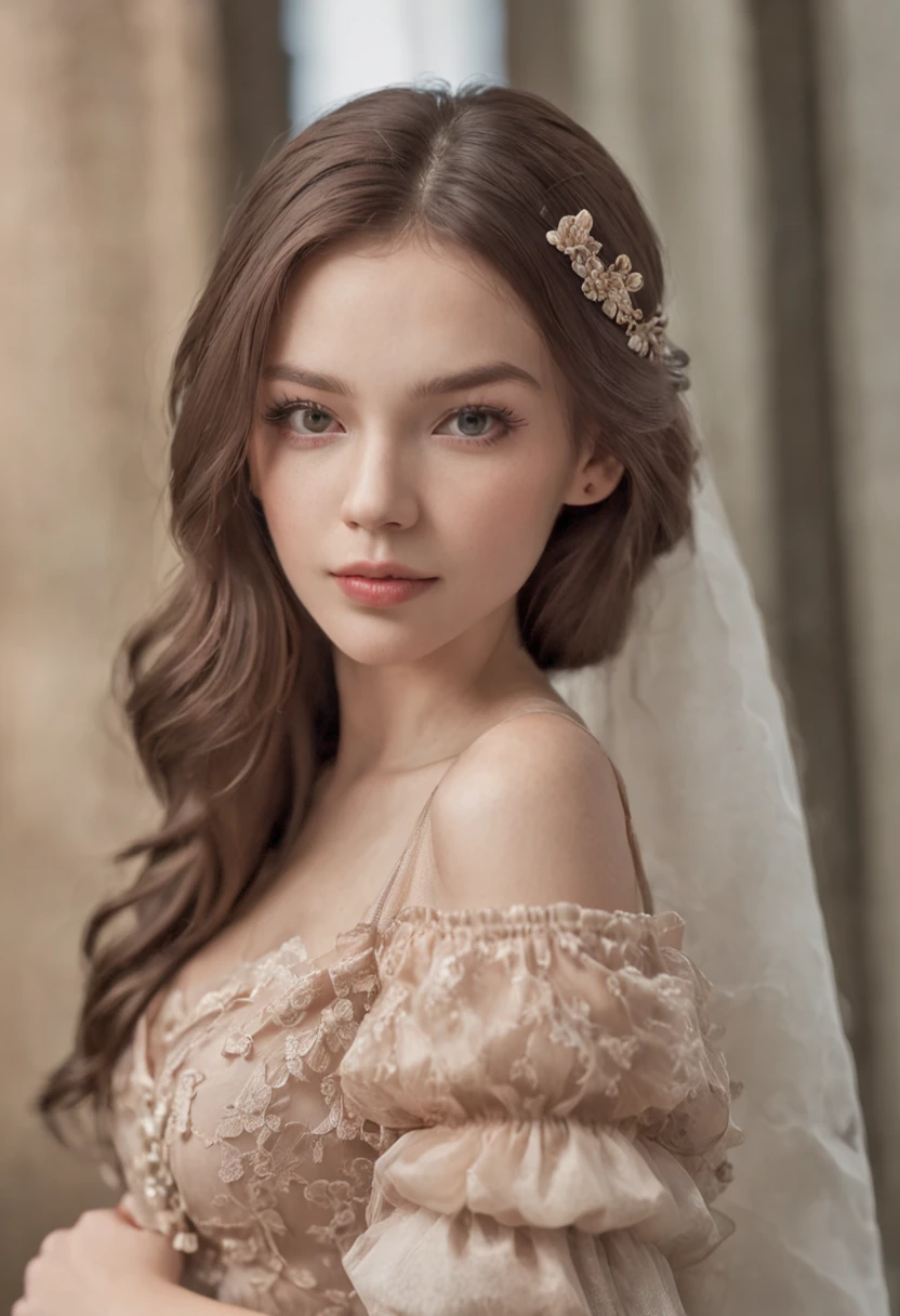 A portrait of a girl introducing a plastic card product