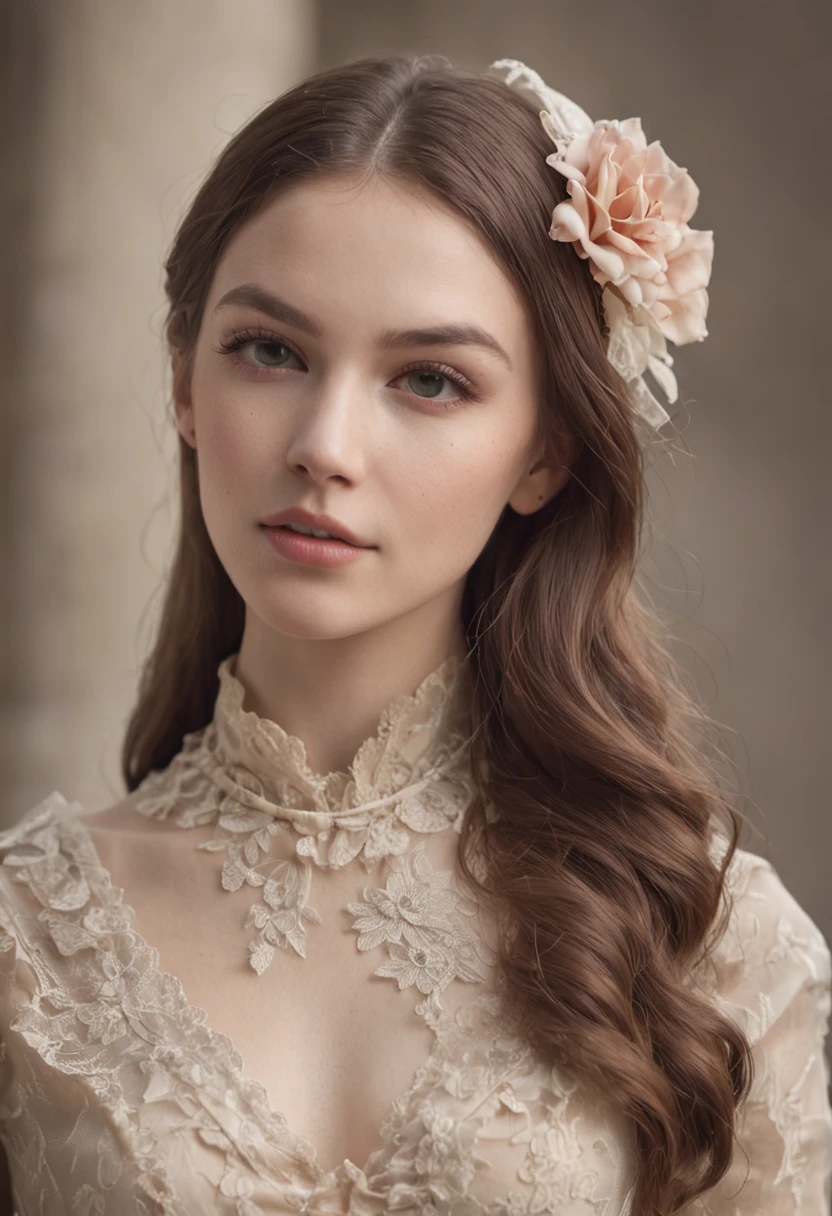 A portrait of a girl introducing a plastic card product