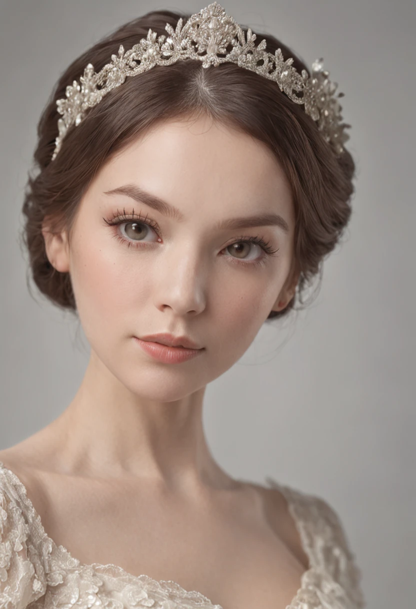 A portrait of a girl introducing a plastic card product