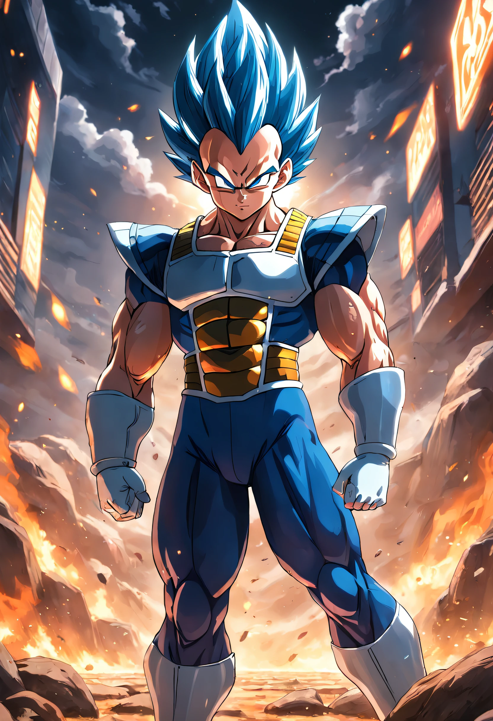 vegeta full body, character design