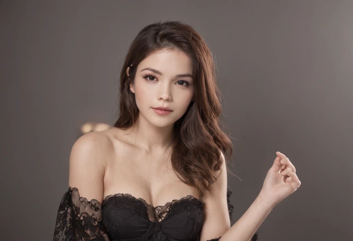 Catwoman style、Best Quality, masutepiece, hight resolution, Realistic, Photographic,(exquisite body:1.2),gorgeous faces,(milky skin:1.3),Intricate details, High resolution, high-definition RAW color photography, Wallpaper, 1 girl, Black hair, Long hair, Straight hair, Solo, middlebreast, Bare shoulders, Looking at the camera, Shiny hair, sexyposture, Photorealistic, Upper body, Naked, ,
