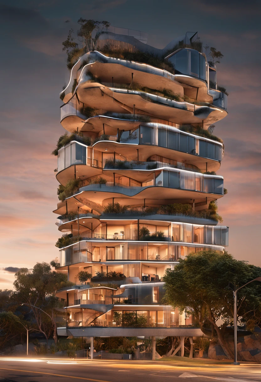 And suddenly the whole building stopped in mid-air... and began to regenerate... restructure! se atualizar ! as pilastras se tornaram firmes outra vez! As janelas foram refeitas com vidro cristalino do fundo do rio que agora estava purificado! As Arvores ao redor doaram raizes como fios que emitiram luz natural! que era armazenada durante o dia! e reutilizada durante a noite! Crystals of amber made by the trees become beautiful lamps of funny shapes! As Antigas arvores de carvalho doaram suas cascas para refazer todo os pisos e ornamentos de madeira!