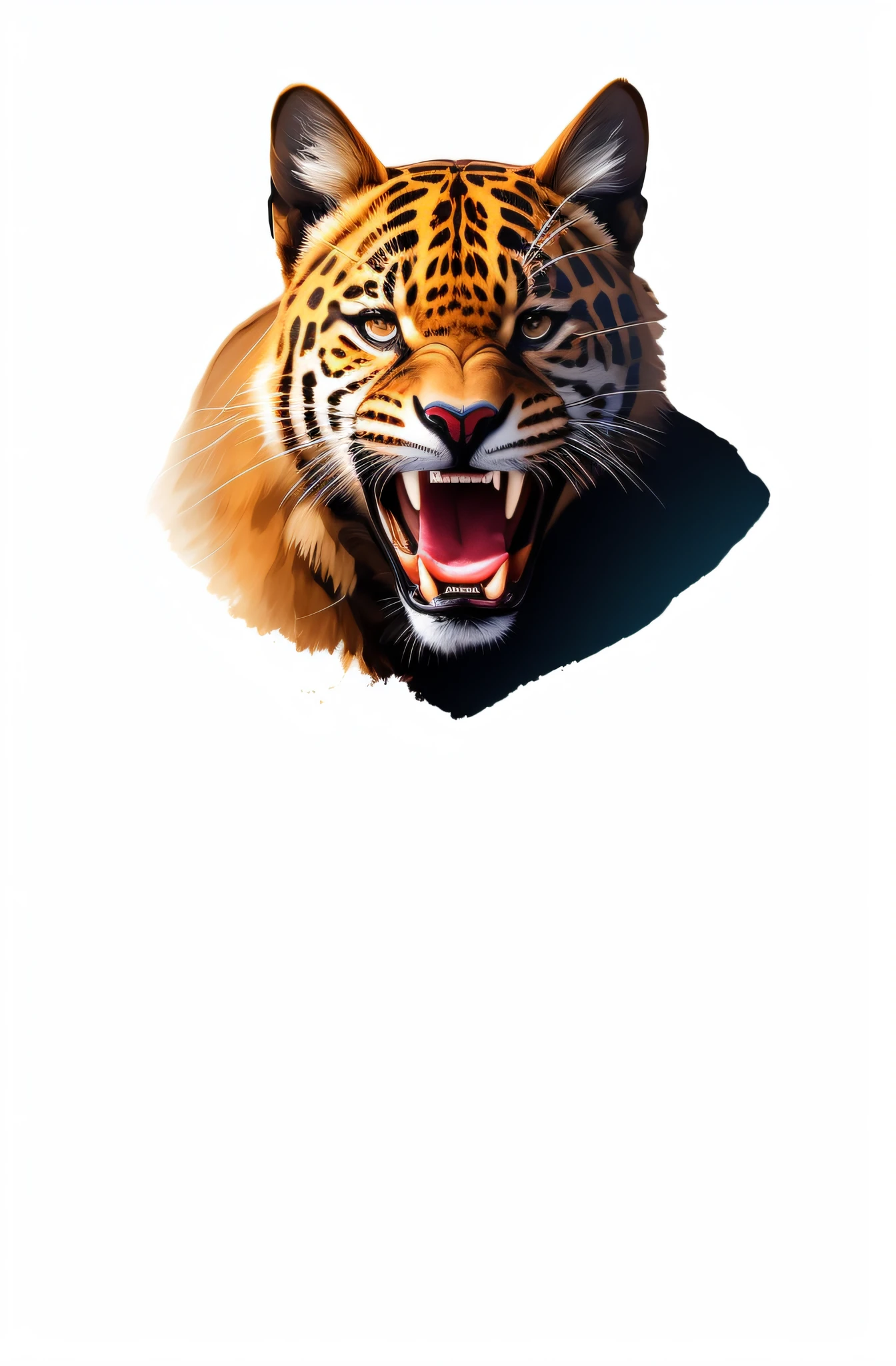 jaguar that growls and has its mouth open, ounce_bicho, fierce expression 4k, ((ounce)), forte e feroz, impressionante estilo de arte detalhado, ferocious appearance, olhar agressivo, epic digital painting, Half an ounce, epic digital art illustration, forte e agressivo, Estilo de arte fotorrealista