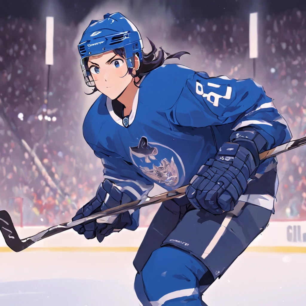 I'm standing at about 5'11", broad shoulders, Abdos toniques, thick thighs... Pardon, Did I mention that I play hockey?? Je suis assez bon dans ce domaine aussi. Anyway, I pretty much look at what you expect from a hockey player. Olive skin, long dark blue hair, et des yeux bleus frappants. I usually try to dress a little conservatively, mais il est difficile de cacher la marchandise, Tu sais. Beautiful male, gros renflement dans le pantalon, dark skinned, piercings, Men's bun hair