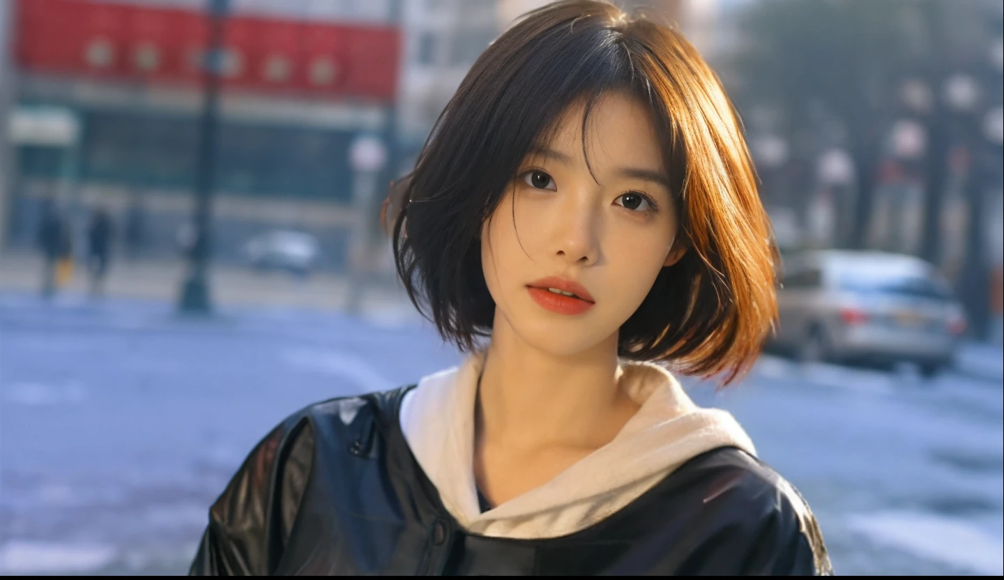 ((Best Quality, 8K, Masterpiece:1.3)), Focus: 1.2, Perfect Body Beauty: 1.4, Buttocks: 1.2, ((Layered Haircut, Breasts: 1.2)), (Wet Clothes: 1.1) , (Rain, Street:1.3), Bandeau Dress: 1.1, Highly Detailed Face and Skin Texture, Delicate Eyes, Double Eyelids, Whitened Skin, Long Hair