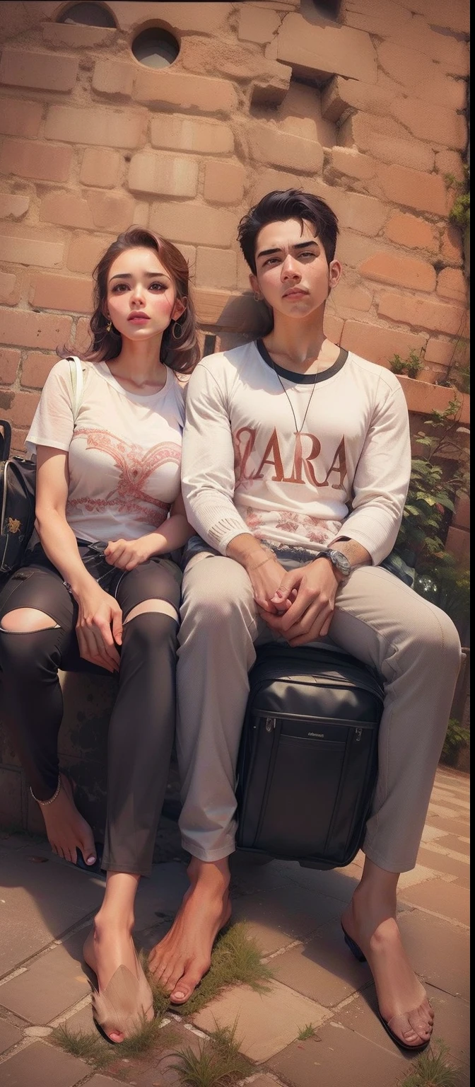 Change baground 8k handsome girl'and boy