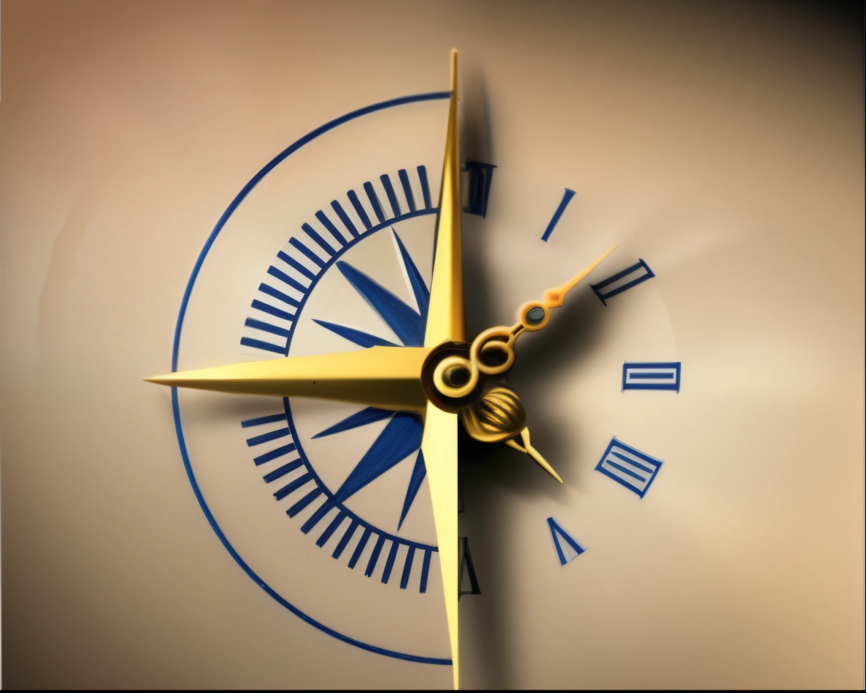 Fusion of Greek compass and clock