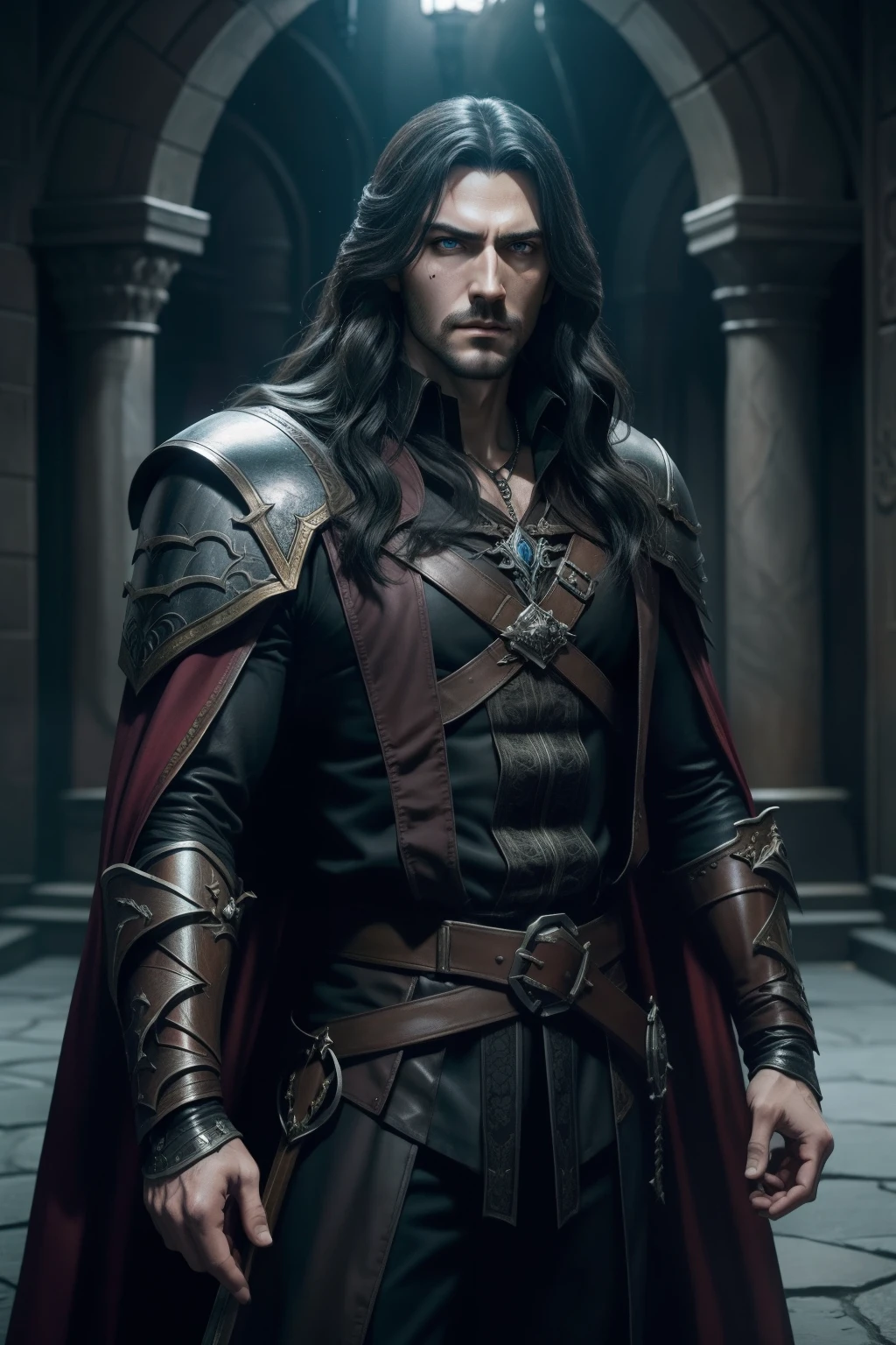 Castlevania Lord of the shadows hyper realistic super detailed Dynamic poster movie publicity master piece hyper realistic