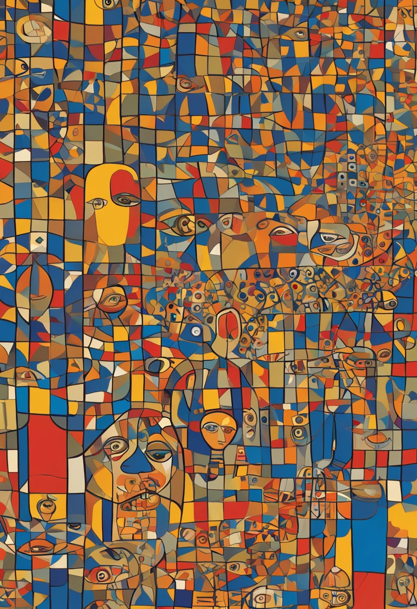O estilo de Paul Klee, Linhas de Gustav Klimt, O blues de Marc Chagall, The balance of Vasily Kandinsky and the philosopher Nietzsche.